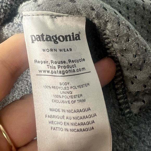 Patagonia Synchilla Jacket Full Zip Fleece Men's Coat Gray SIZE Medium - Picture 4 of 6